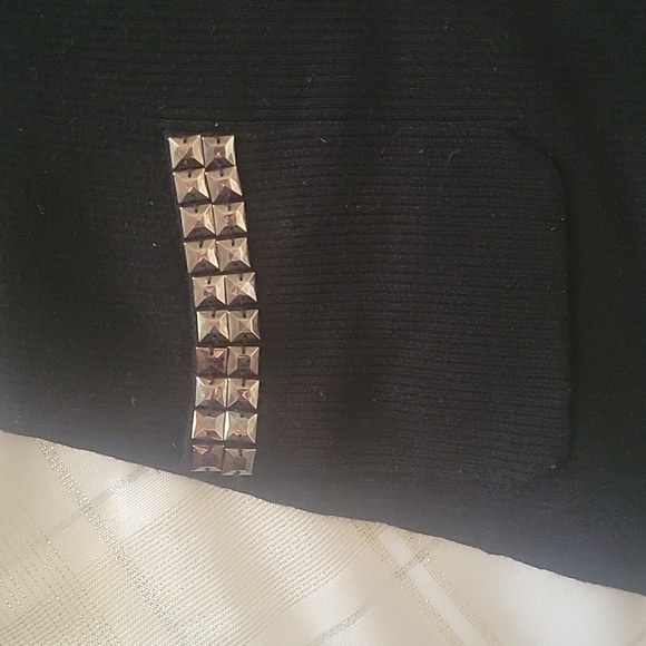 EUC INC Cowell Neck Knit Black Dress - Picture 6 of 10